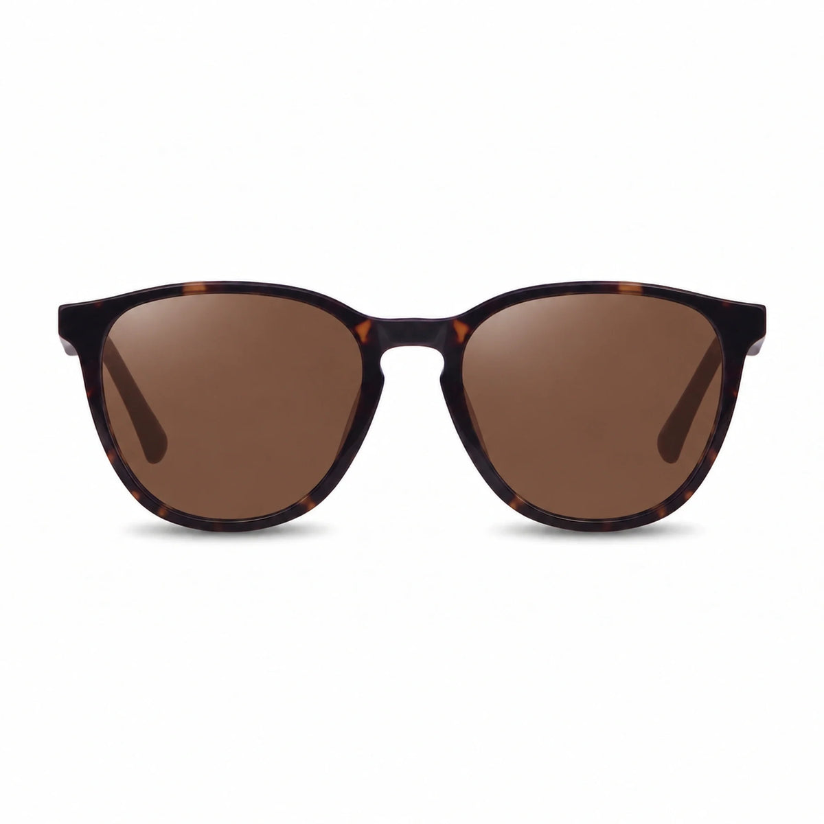 Lentes de sol Fiore 7046 Carey con cristal café polarizado UV400, vista frontal para hombre y mujer #color_cafe #foto_frontal