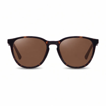 Lentes de sol Fiore 7046 Carey con cristal café polarizado UV400, vista frontal para hombre y mujer #color_cafe #foto_frontal