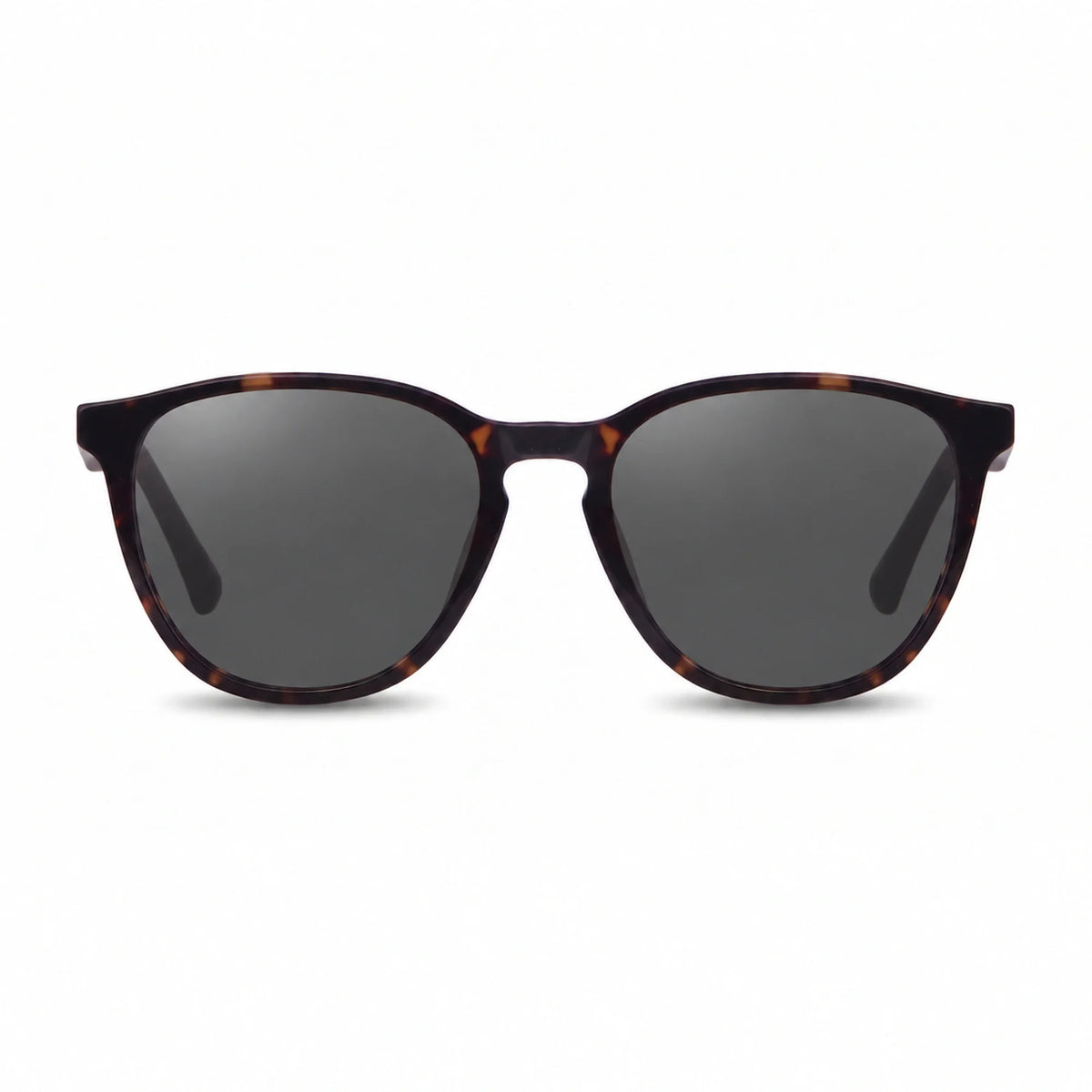 Lentes de sol Fiore 7046 Carey con cristal negro polarizado UV400, vista frontal para hombre y mujer #color_negro #foto_frontal