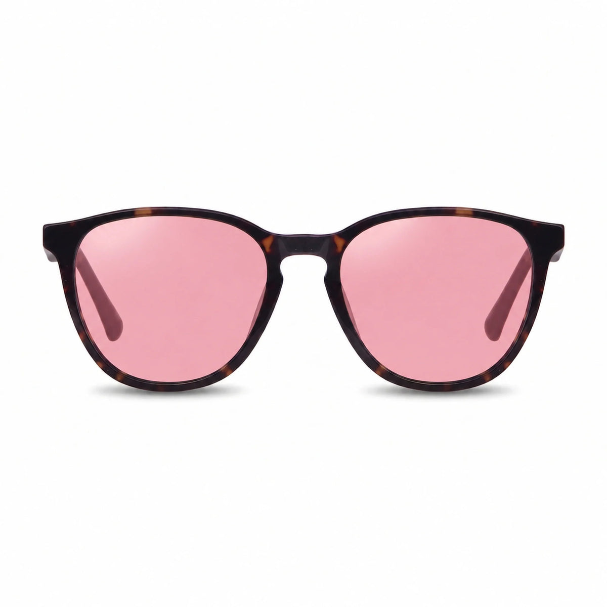 Lentes de sol Fiore 7046 Carey con cristal rosado polarizado UV400, vista frontal para hombre y mujer #color_rosado #foto_frontal