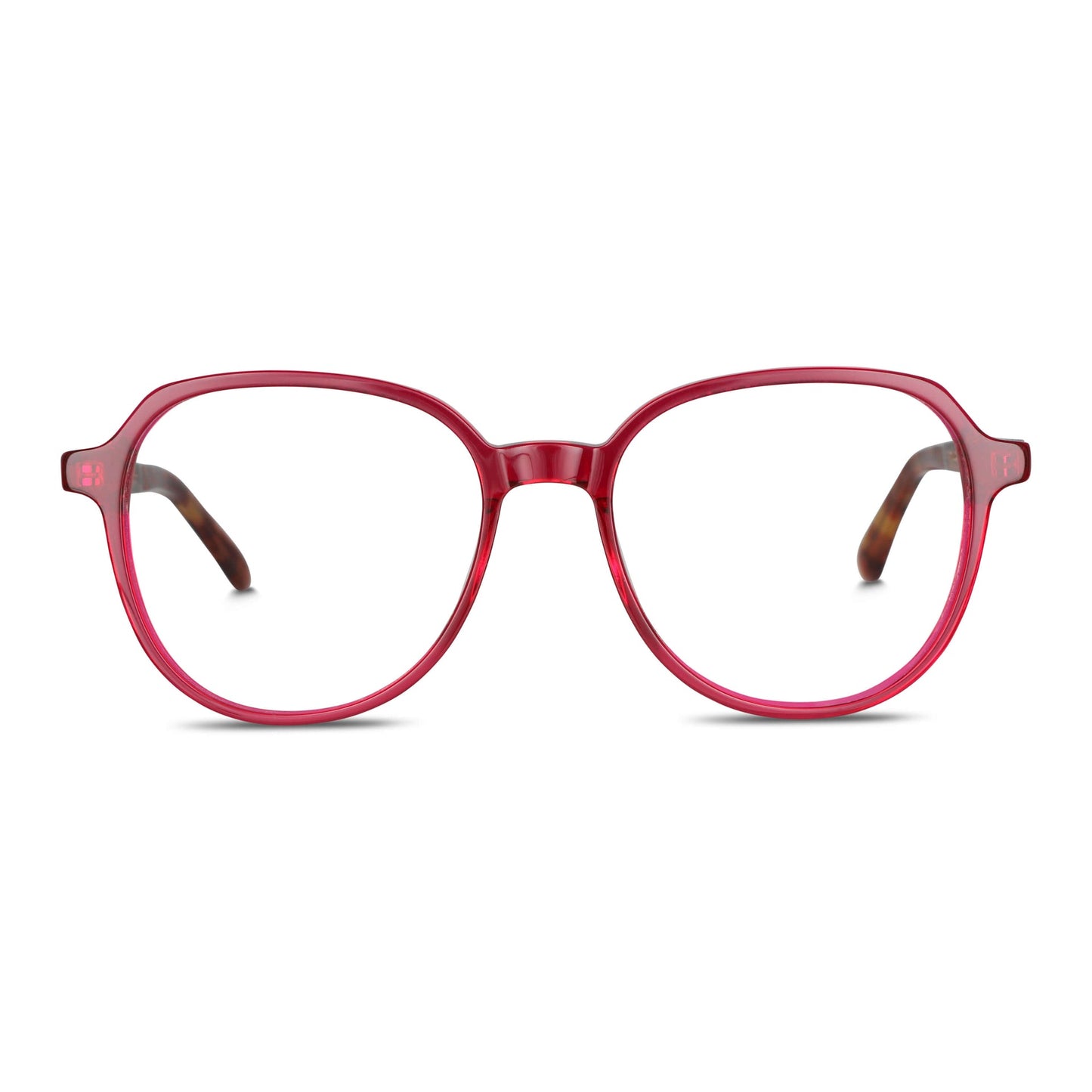 Vista frontal de Galápagos lentes ópticos hombre color