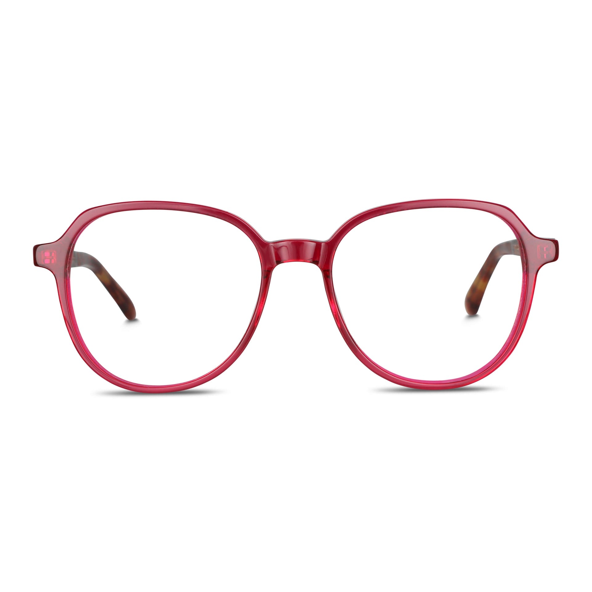 Vista frontal de Galápagos lentes ópticos hombre color