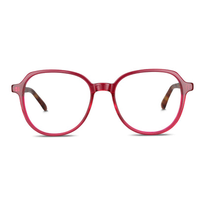 Vista frontal de Galápagos lentes ópticos hombre color