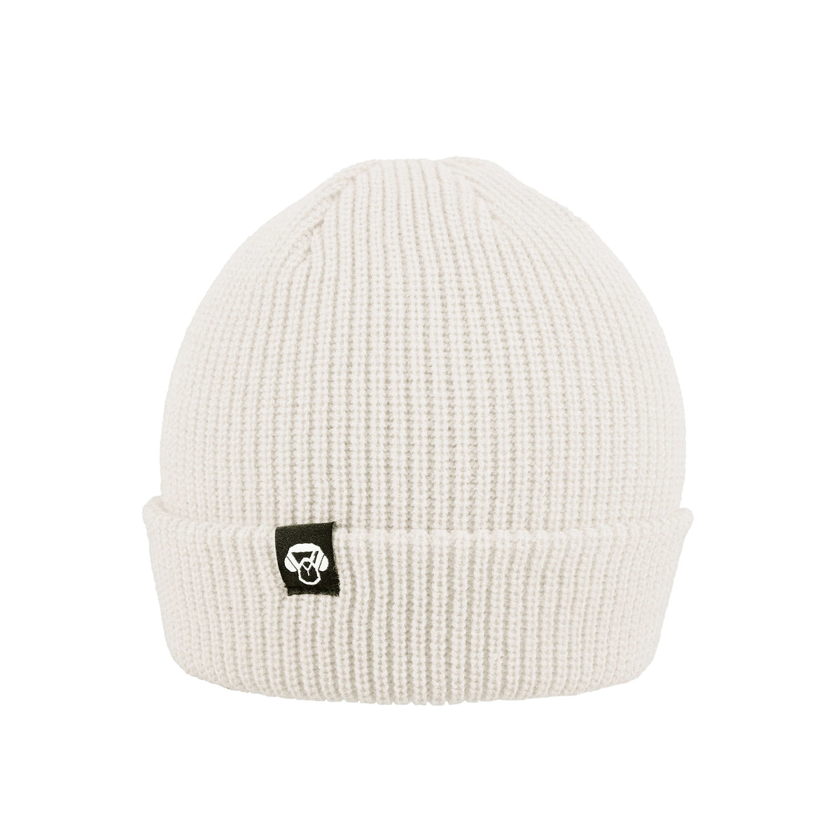 Beanie Blanco gorro vista frontal diseño universal