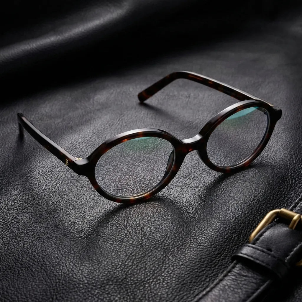 Frontal Guapi Island lentes ópticos hombre estampado tortuga carey bisagra reforzada #color_carey