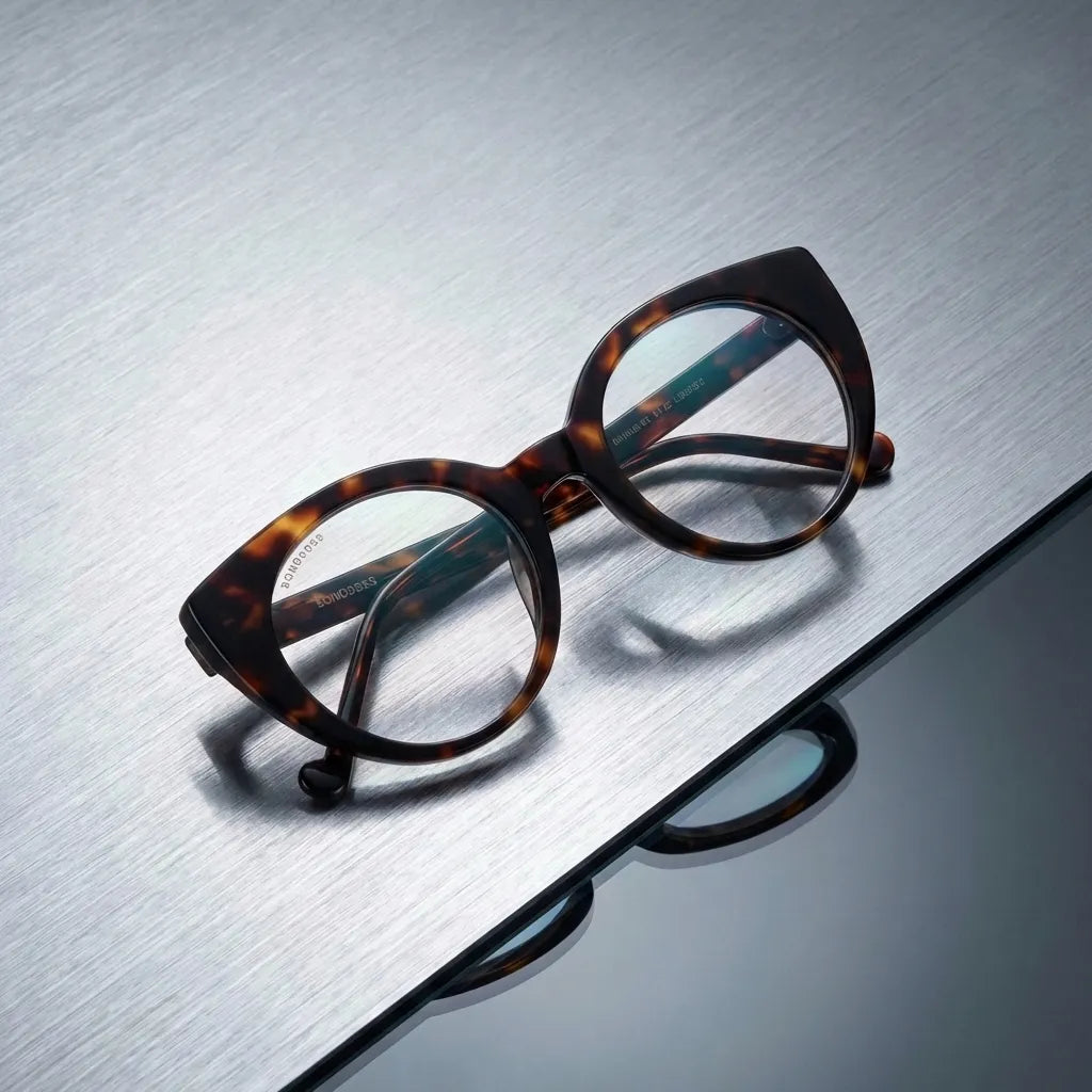 Vista frontal del modelo Hannover lentes con receta carey tortoise acabado clásico #color_carey