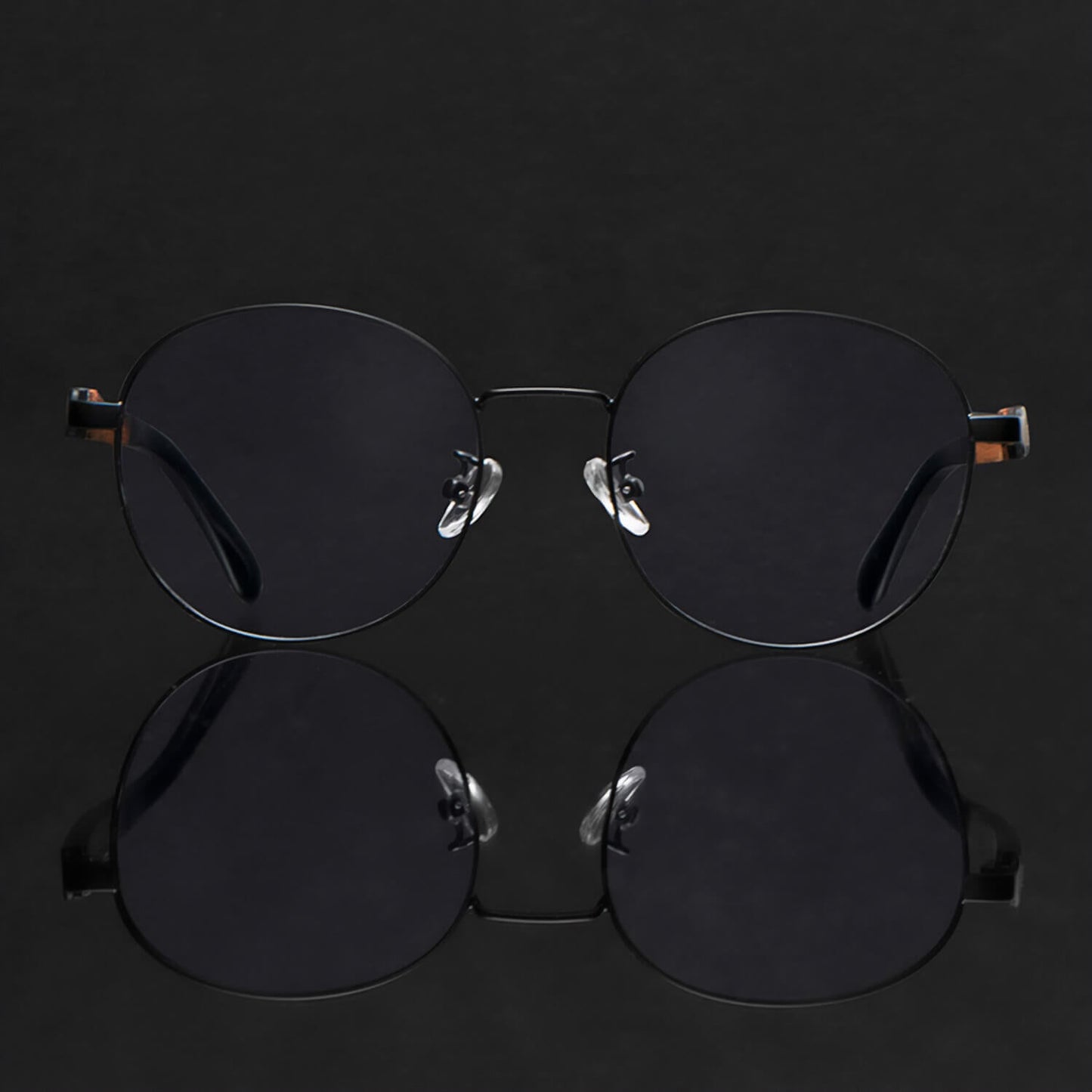 marcos lentes opticos redondos color negro pata de madera multifocal bifocal adelgazado filtro azul hombre mujer #color_negro