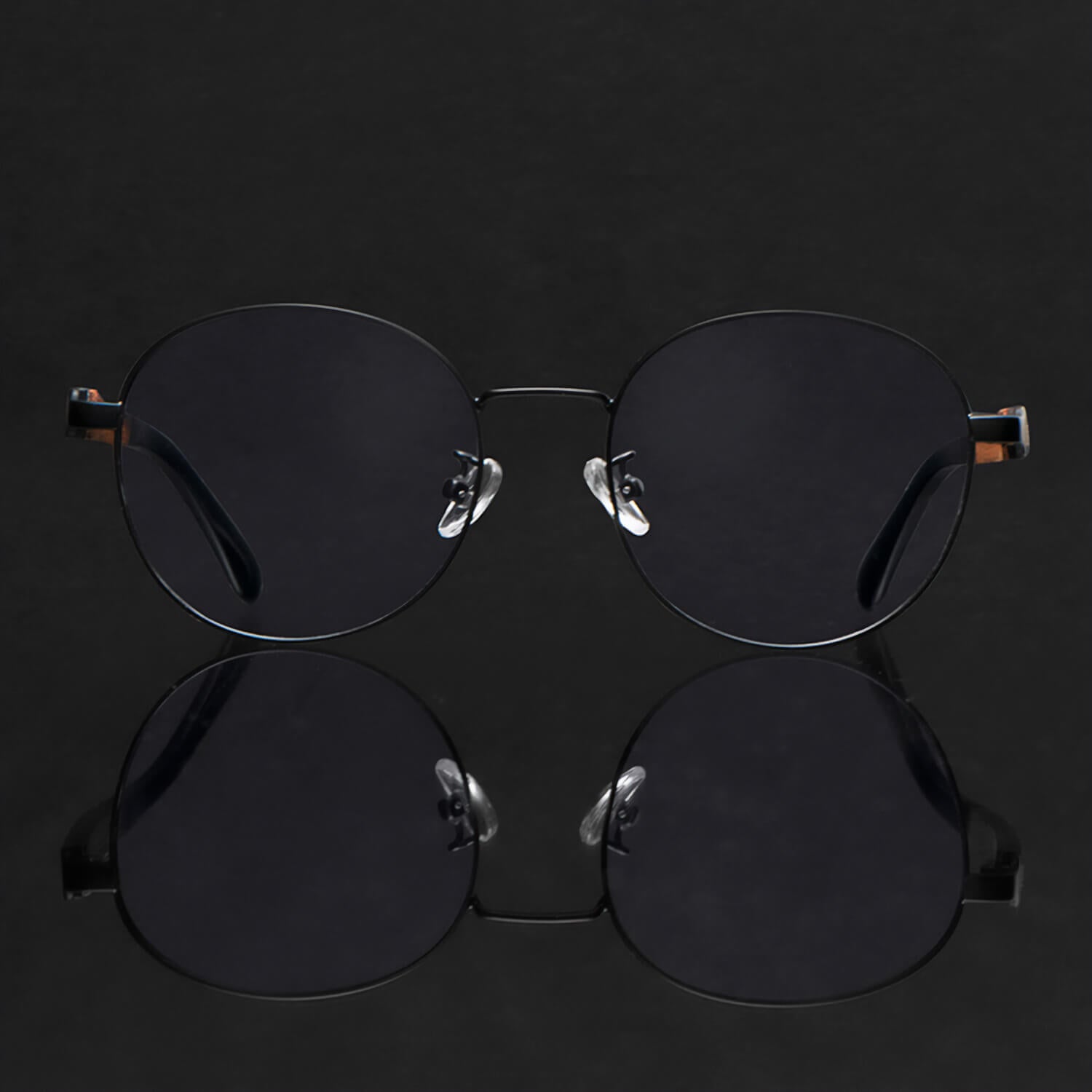 marcos lentes opticos redondos color negro pata de madera multifocal bifocal adelgazado filtro azul hombre mujer #color_negro