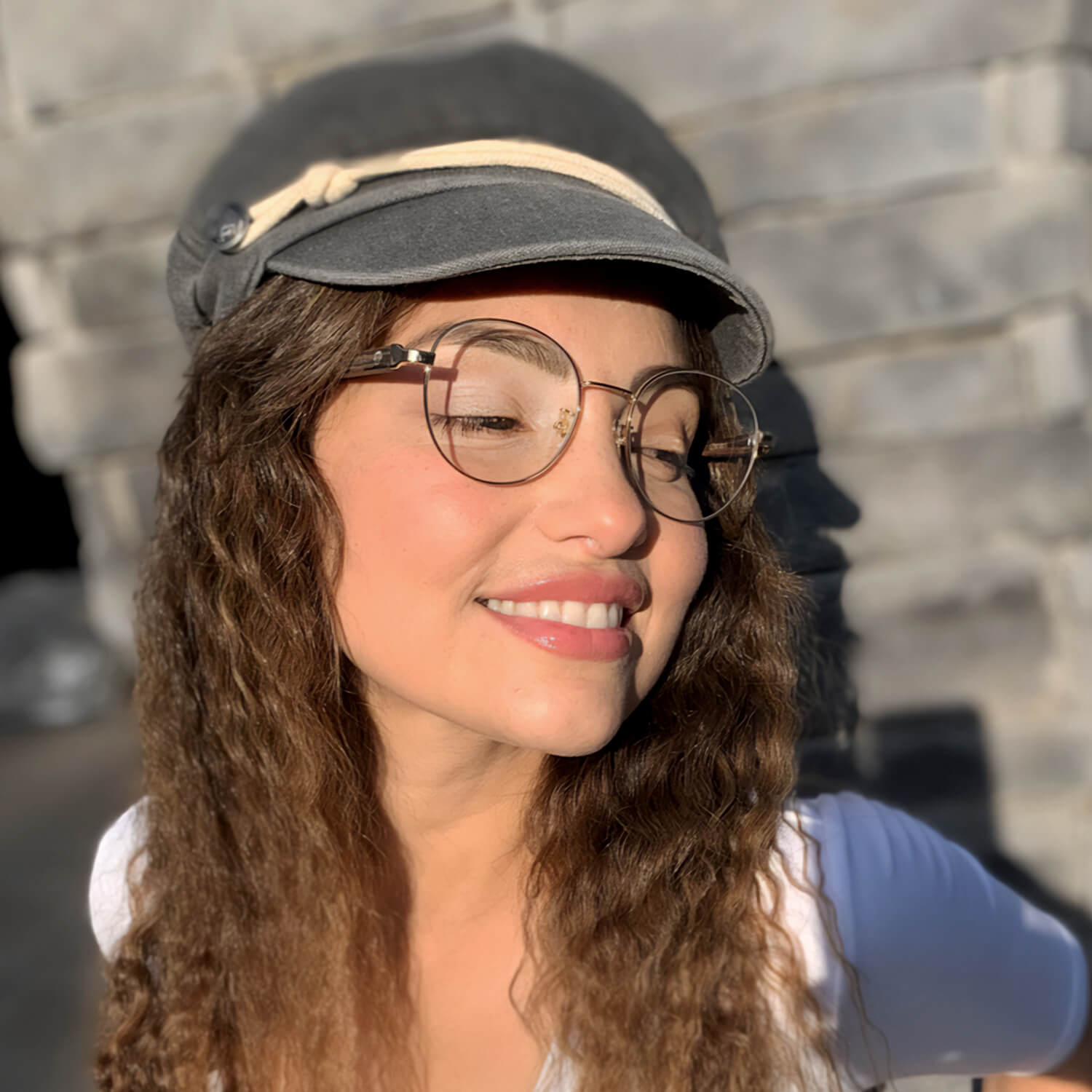 marcos lentes opticos redondos color dorado pata de madera armazon de metal  filtro azul hombre mujer #color_dorado