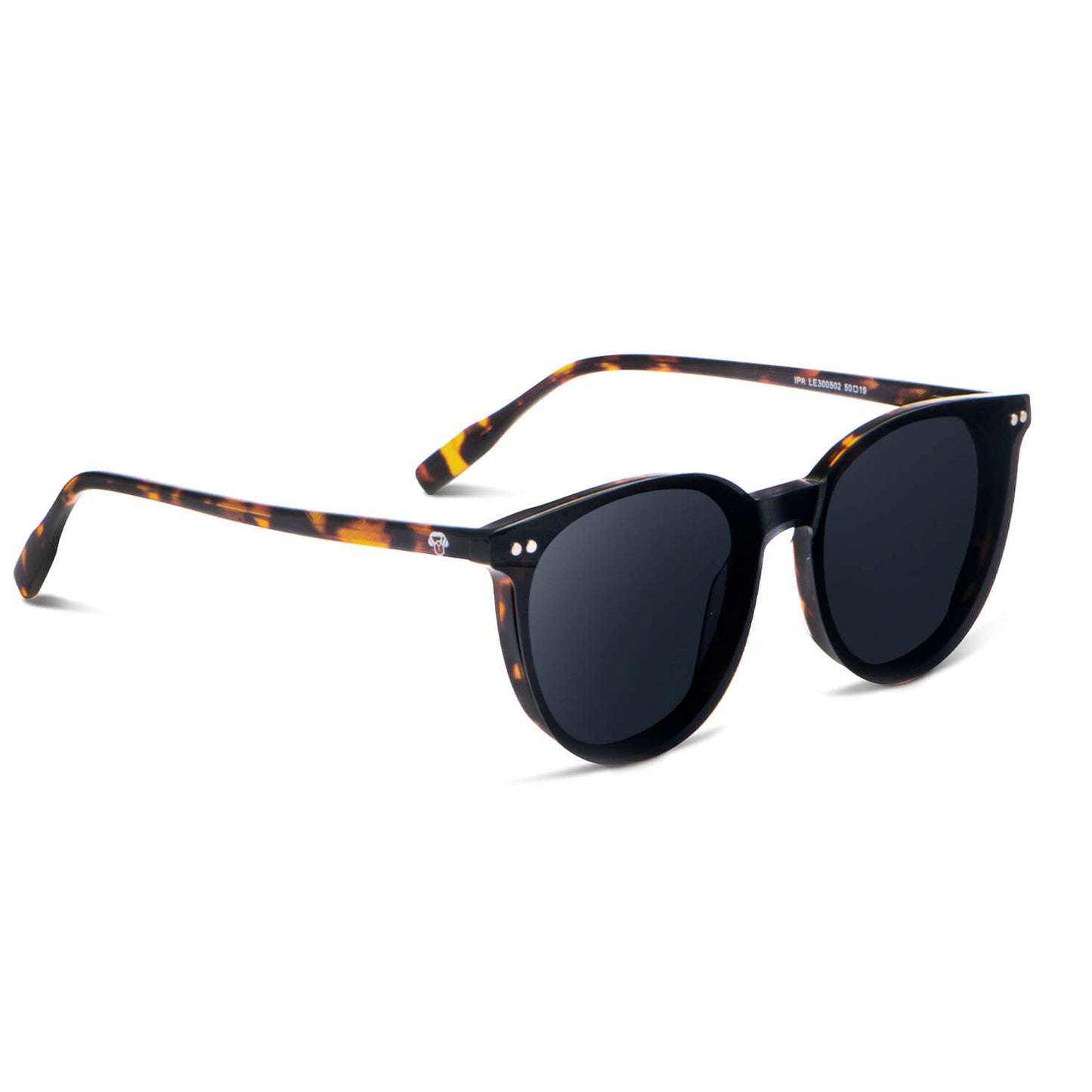 Ipa Clip Sol lentes ópticos clip on carey tortoise vista angulada 3/4 para mujer #color_carey