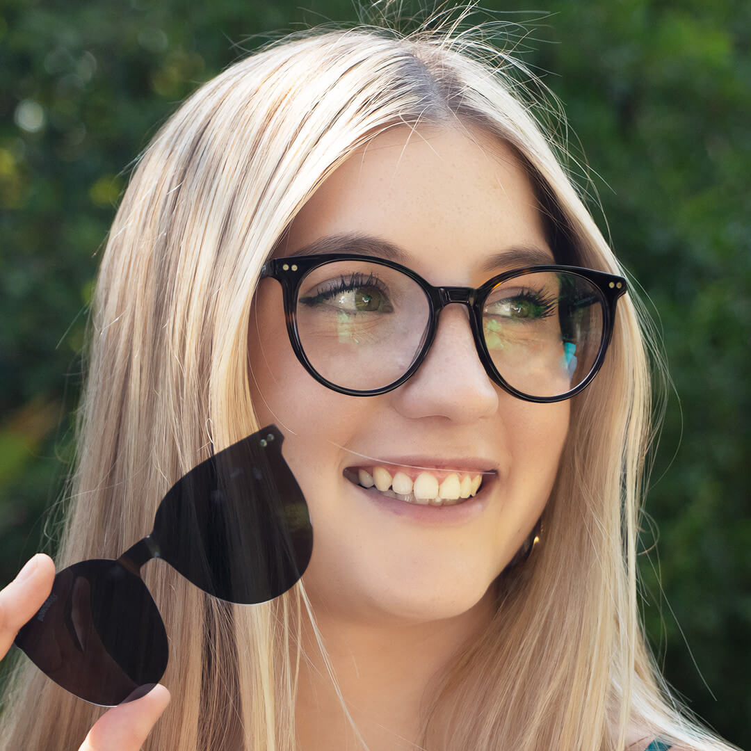 Tono carey clásico Ipa Clip Sol sobrelentes vista de frente unisex #color_carey
