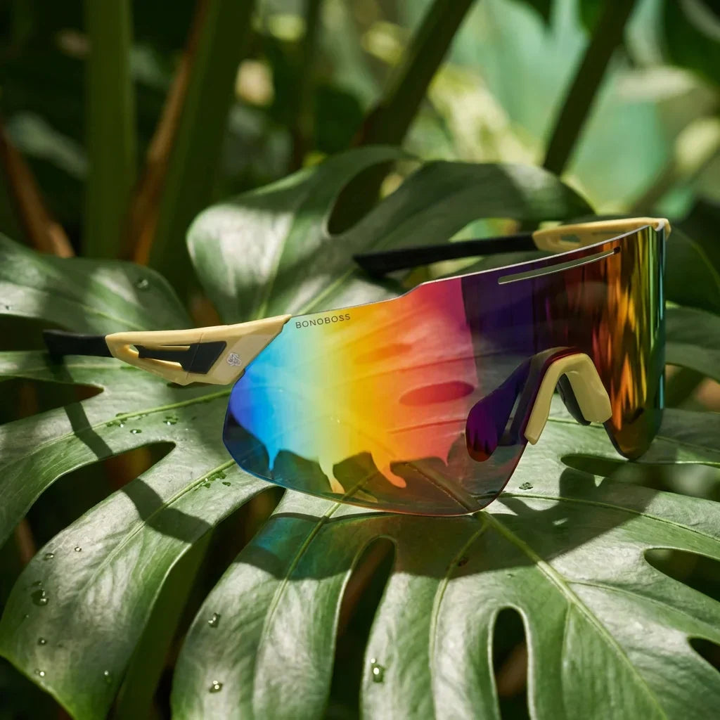 Snake gafas polarizadas con acabado premium vista frontal amarillo #color_amarillo