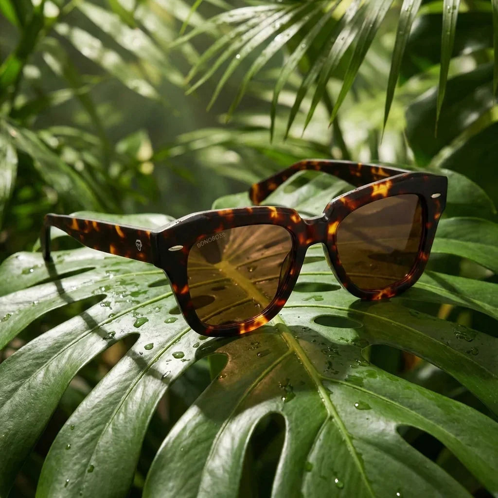 Selkie Vintage lentes de sol hombre premium tono carey clásico vista frontal #color_carey