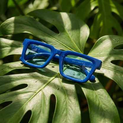 Azul Tokyo anteojos de sol vista de frente unisex #color_azul