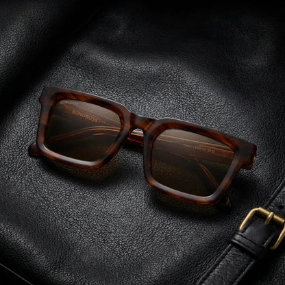 Tokyo gafas polarizadas acabado café chocolate estilo retro para hombre y mujer #color_brown