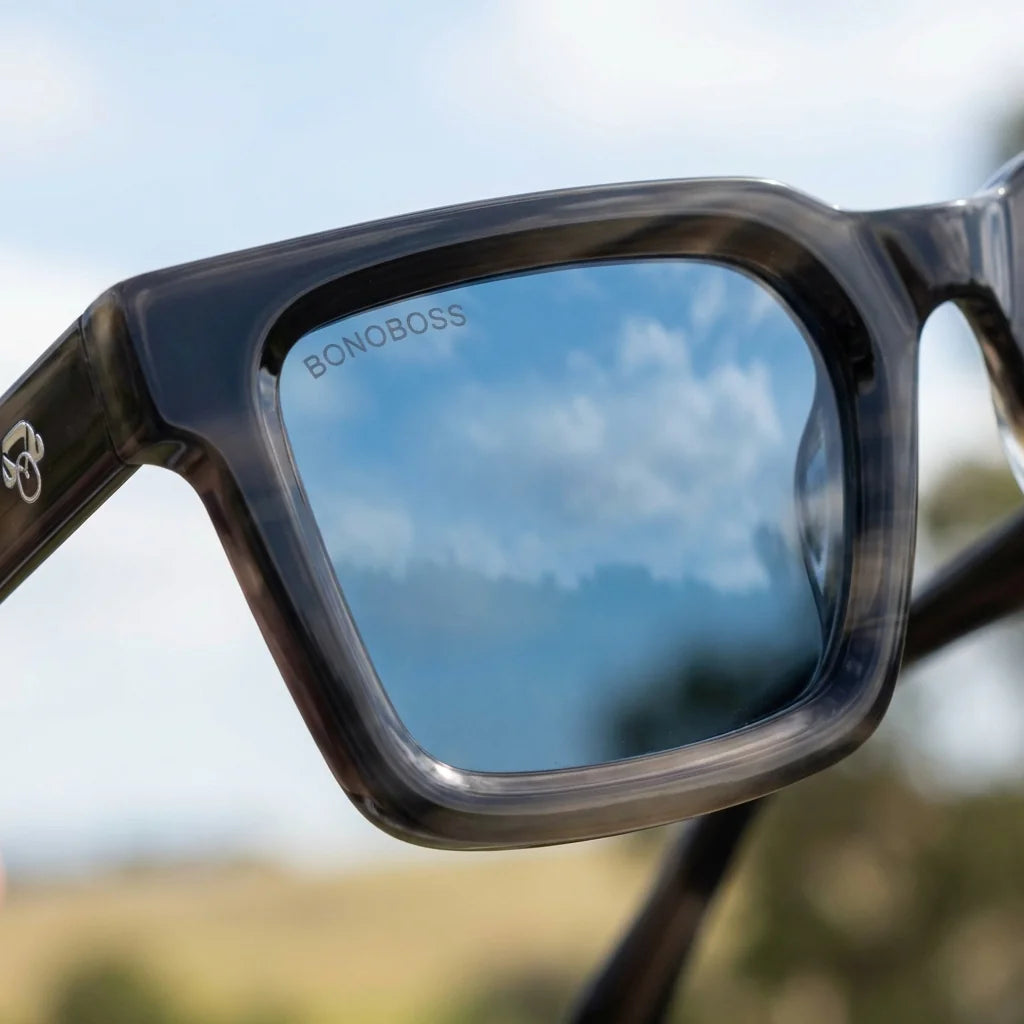 Vista frontal de Tokyo lentes polarizados hombre color #color_stained