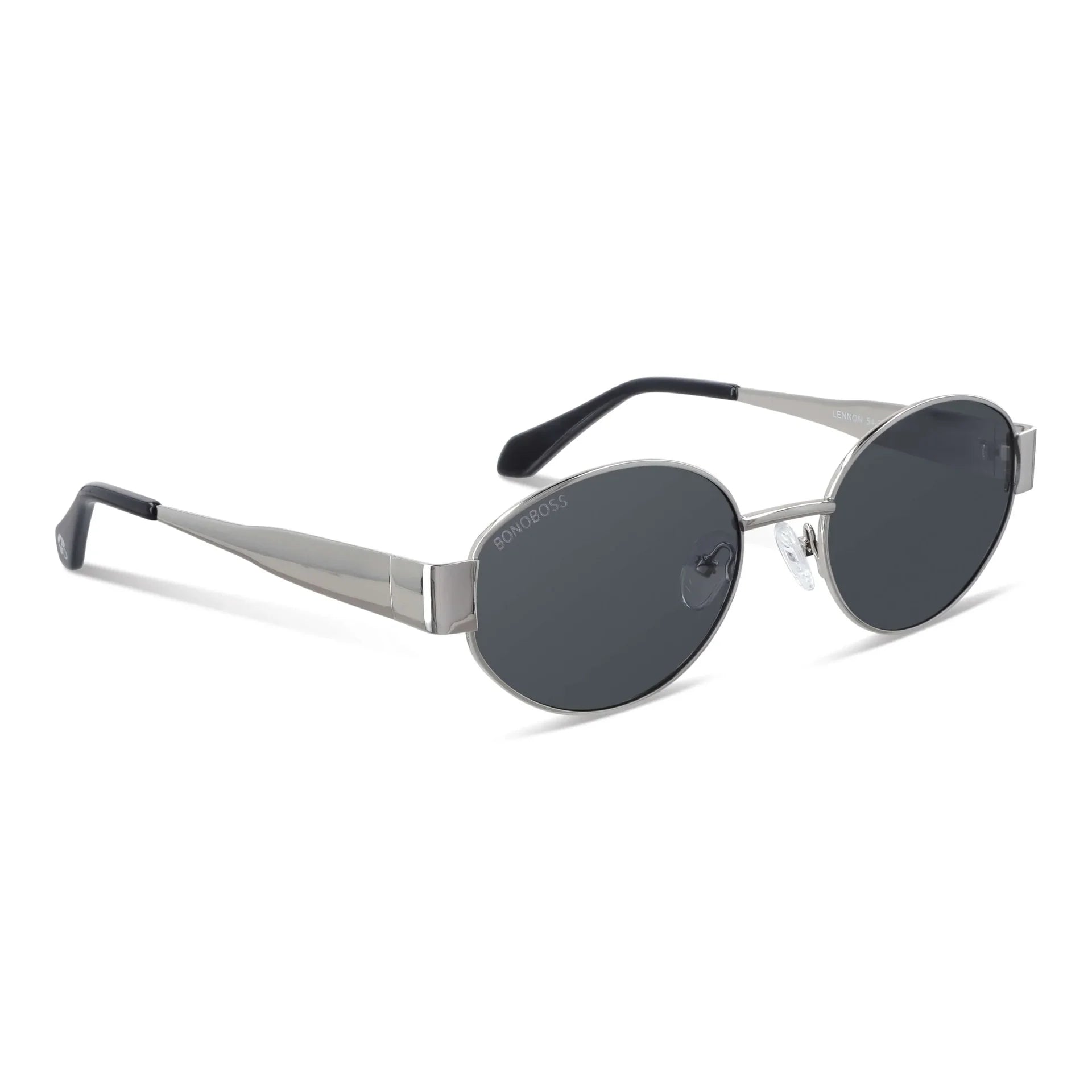 Lentes sol New Lennon bio-acetato plateado foto producto Bonoboss #color_plateado