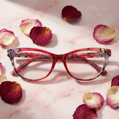 Angelina Red lentes de lectura de frente con pregraduados #editorial_sustentabilidad #color_default