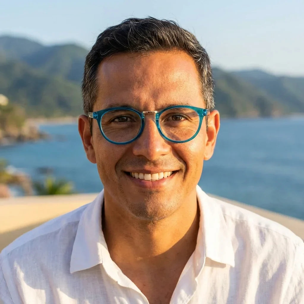 Claude Blue lentes de lectura hombre con bisagra flexible vista frontal #editorial_grid1 #color_default