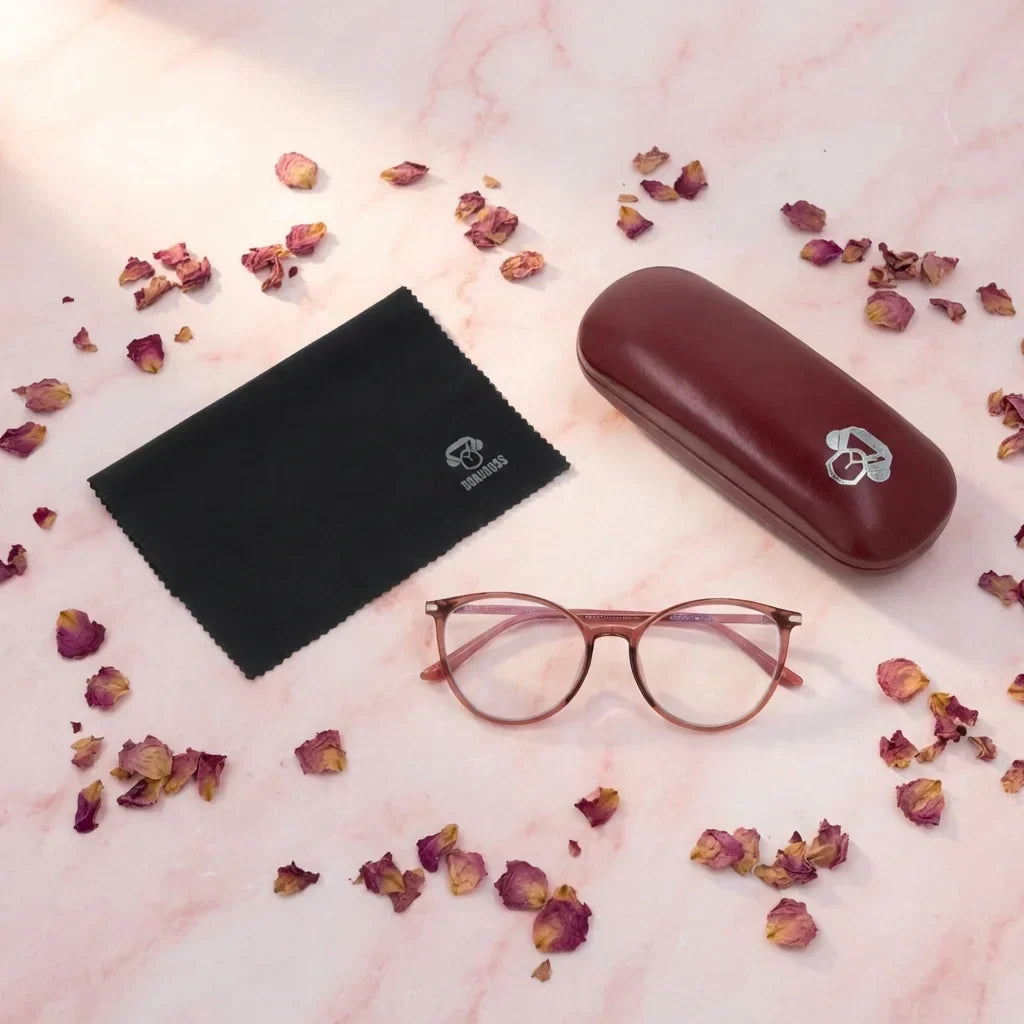 Vista superior lentes lectura Hanga Roa Red proteccion completa blue light UV antirreflejo Bonoboss #editorial_grid1 #color_default