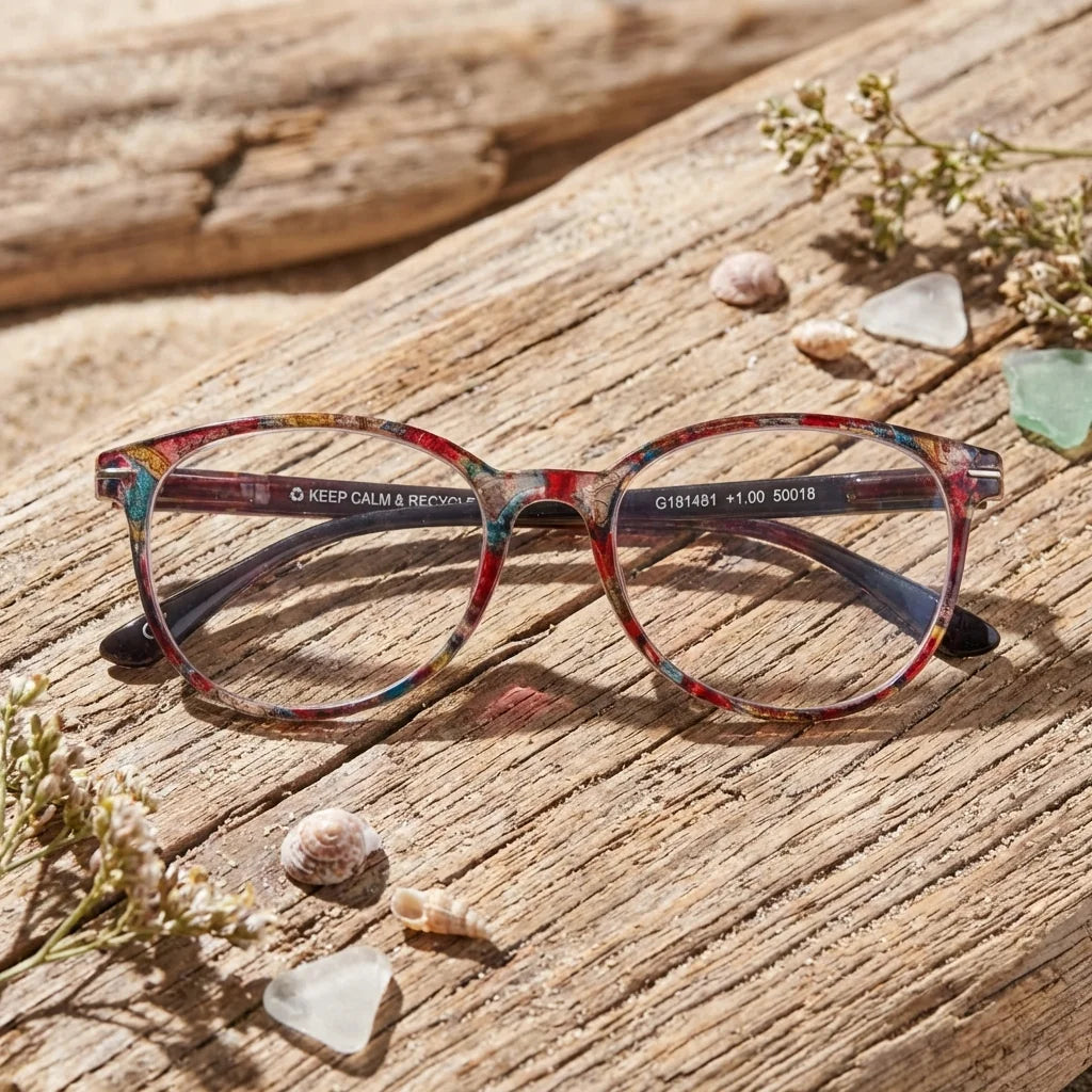 Vista angulada de Jackie Mosai lentes luz azul para hombre y mujer #editorial_banner #color_default