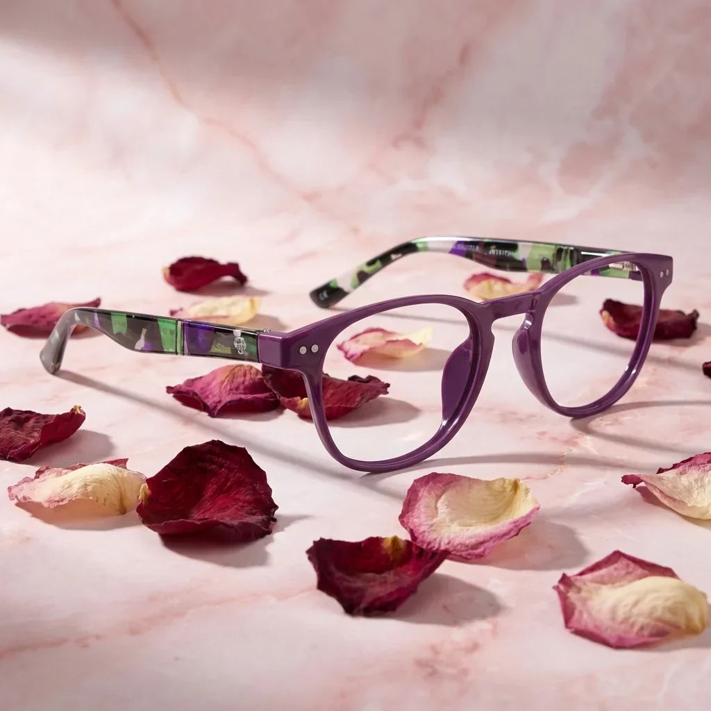 Paine Purple en perspectiva 3/4 lentes de lectura mujer #editorial_banner #color_default