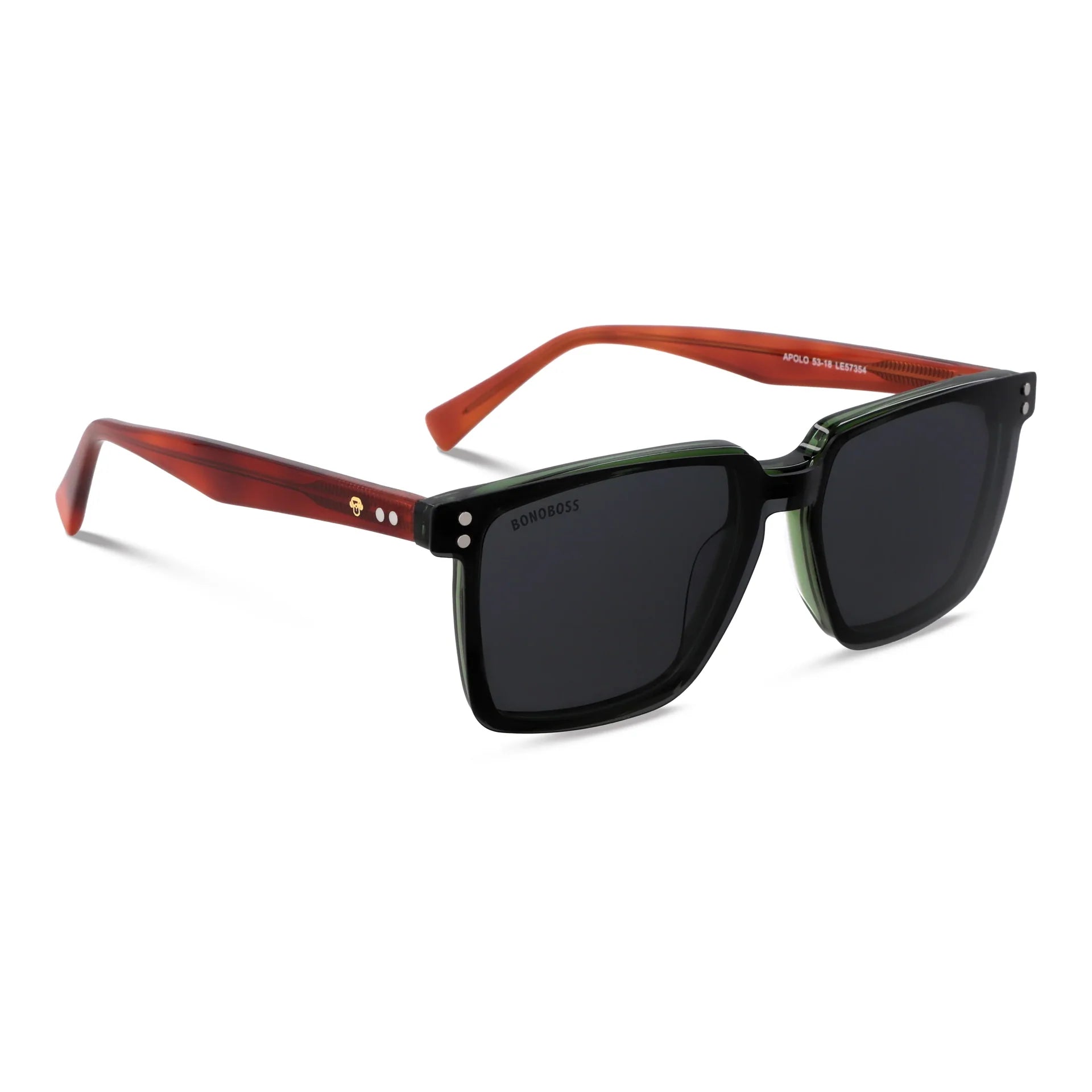 Lentes opticos Apolo Verde Caramel marco premium Bonoboss Chile #color_verde