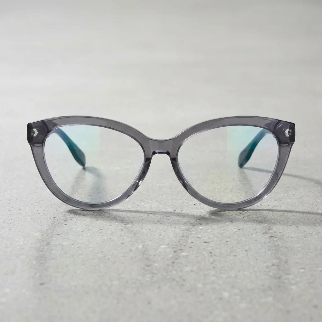 Lentes ópticos Aurora Gris sobre superficie premium calidad premium receta Bonoboss #editorial_banner_confianza #color_gris