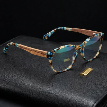 Diseño Chiloé 110 armazón óptico color azul frontal para hombre y mujer #color_azul