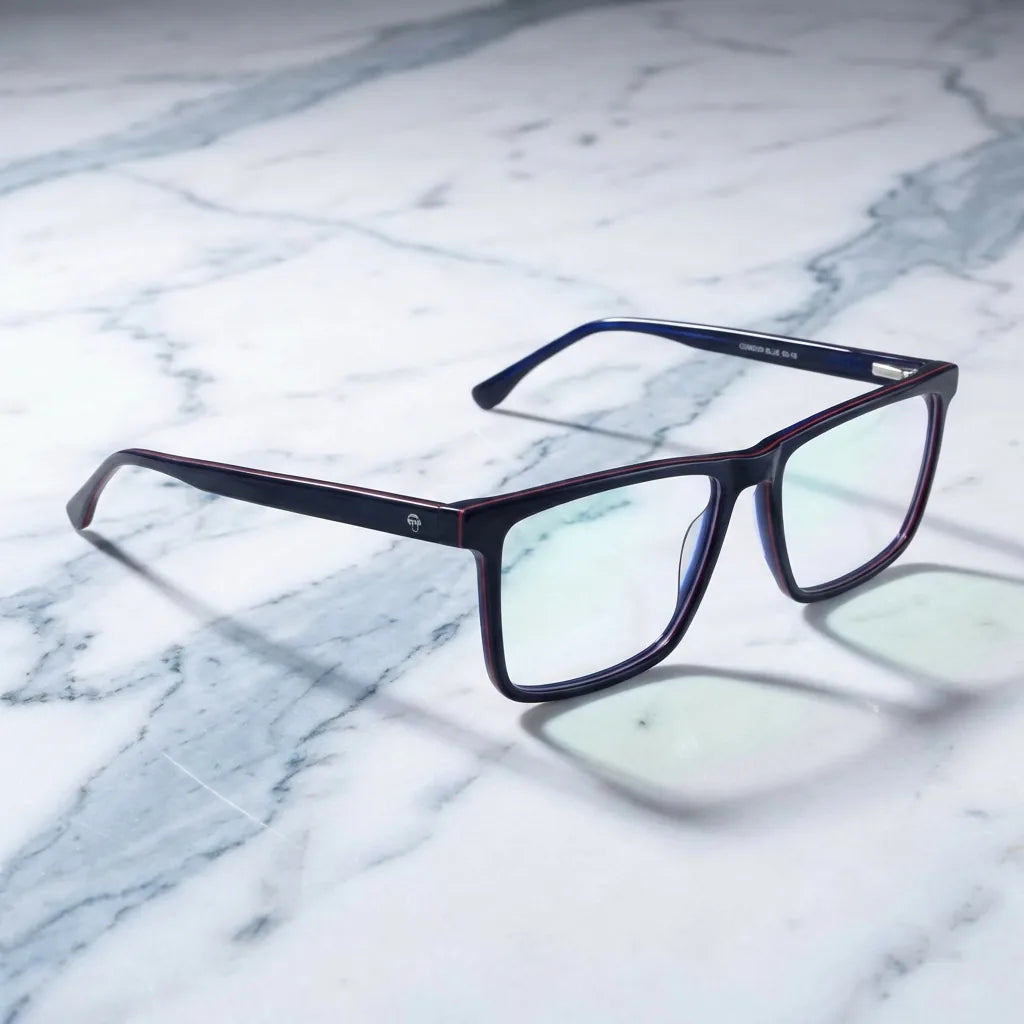 Cóndor marcos ópticos azul vista frontal para hombre y mujer #color_azul