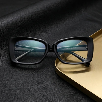 Domi lentes graduados negro vista frontal para hombre y mujer #color_negro