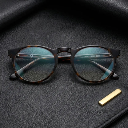 Modelo Fran lentes filtro azul tono carey clásico frontal unisex #color_carey