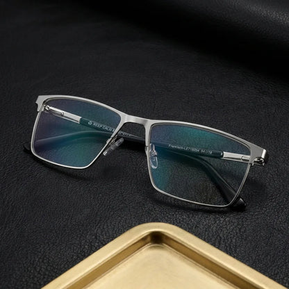 Francisco lentes graduados plateado vista frontal para hombre y mujer #color_plateado