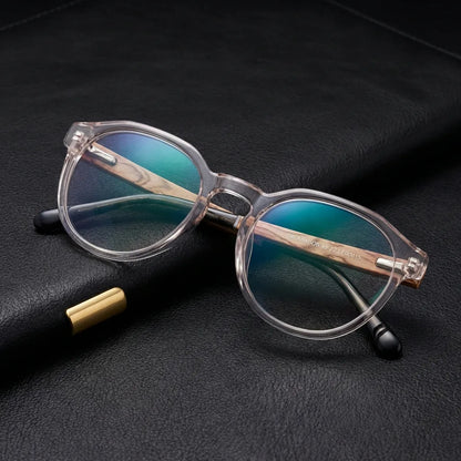 Galápagos en cristal transparente lentes con receta de frente diseño ligero #color_transparente
