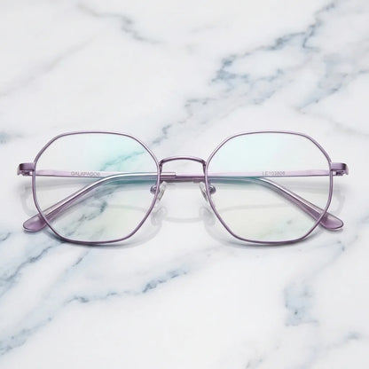 Galápagos Stainless clásico lentes clip on mujer morado vista frontal con imán premium #color_morado