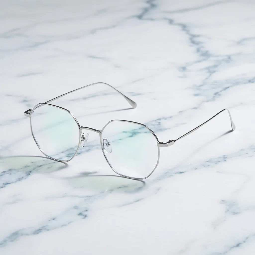 Modelo Galápagos Stainless lentes ópticos y de sol magnéticos tono plateado frontal unisex #color_plateado
