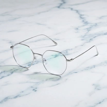 Modelo Galápagos Stainless lentes ópticos y de sol magnéticos tono plateado frontal unisex #color_plateado