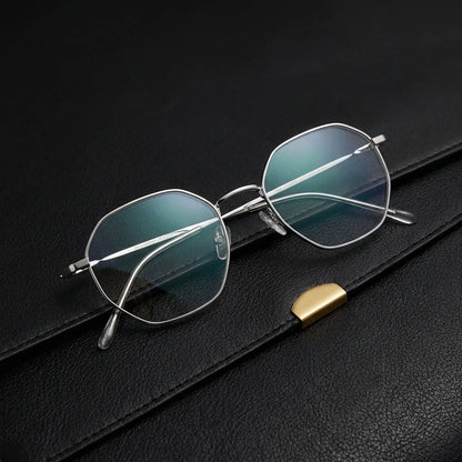Frente del Galápagos Stainless lentes ópticos clip on con diseño intercambiable en plateado #color_plateado