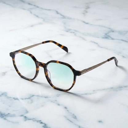 Galápagos Steel lentes ópticos mujer premium tono carey clásico vista frontal #color_carey