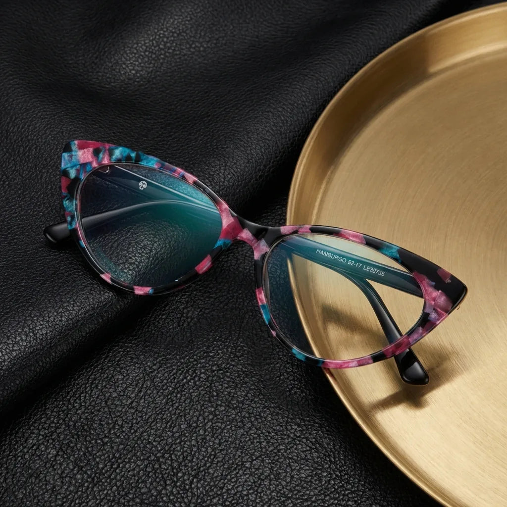Hamburgo lentes filtro azul mosaico vista frontal para hombre y mujer #color_mosaico