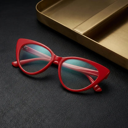 Hamburgo lentes ópticos mujer premium rojo intenso vista frontal #color_rojo