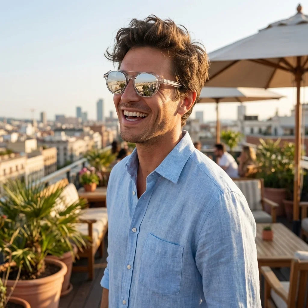 Lentes ópticos Hermes transparente Bonoboss #editorial_lifestyle4 #color_transparente
