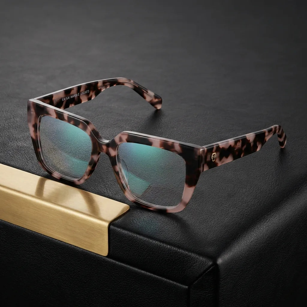 Kai Kai lentes ópticos marble vista frontal para hombre y mujer #color_marble