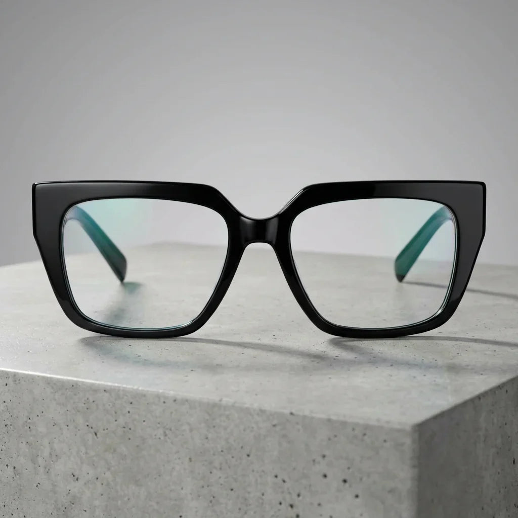 Lentes ópticos Kai Kai Negro sobre superficie premium calidad premium receta Bonoboss #editorial_banner_confianza #color_negro