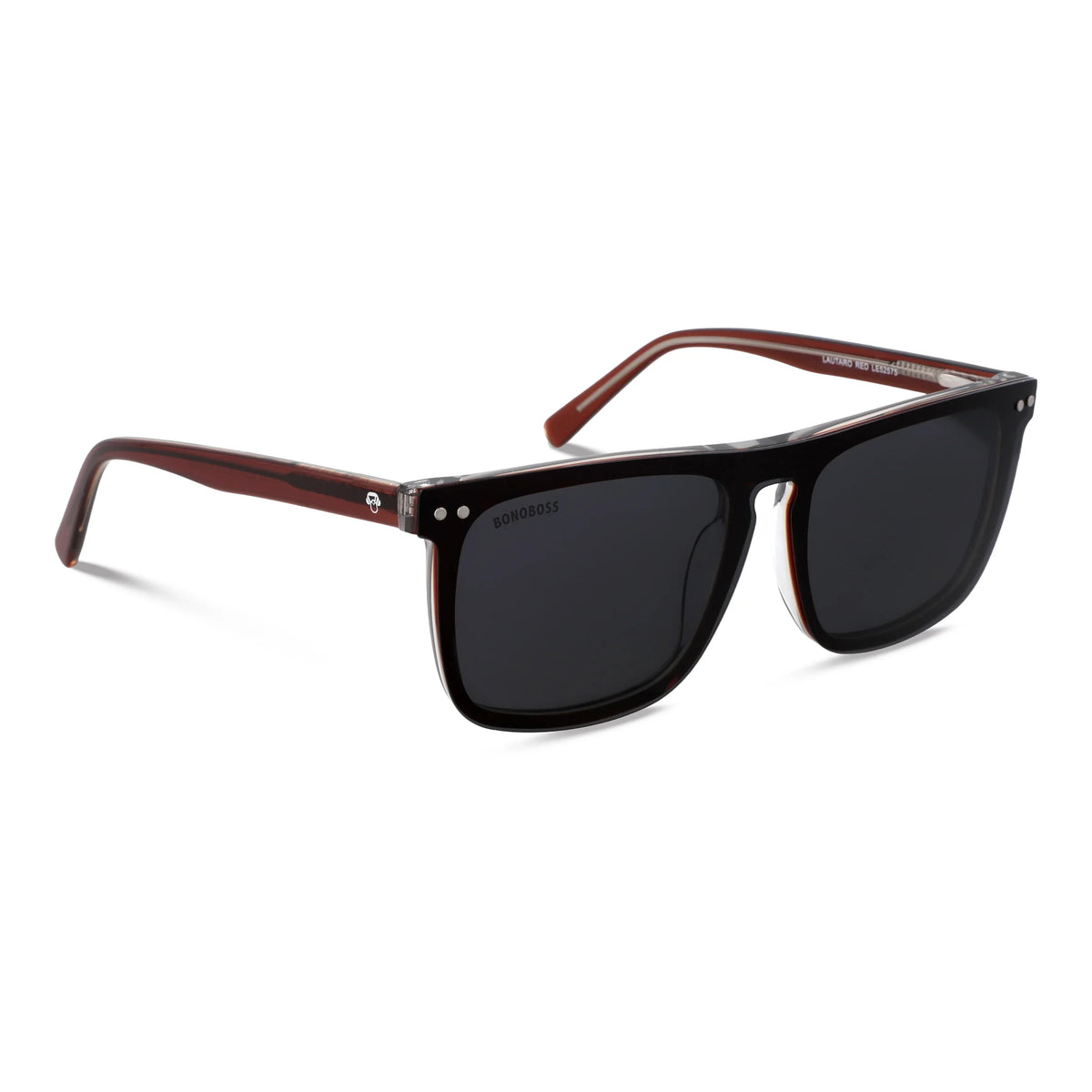 Lentes opticos Lautaro Clip Sol Burdeo marco premium Bonoboss Chile #color_burdeo