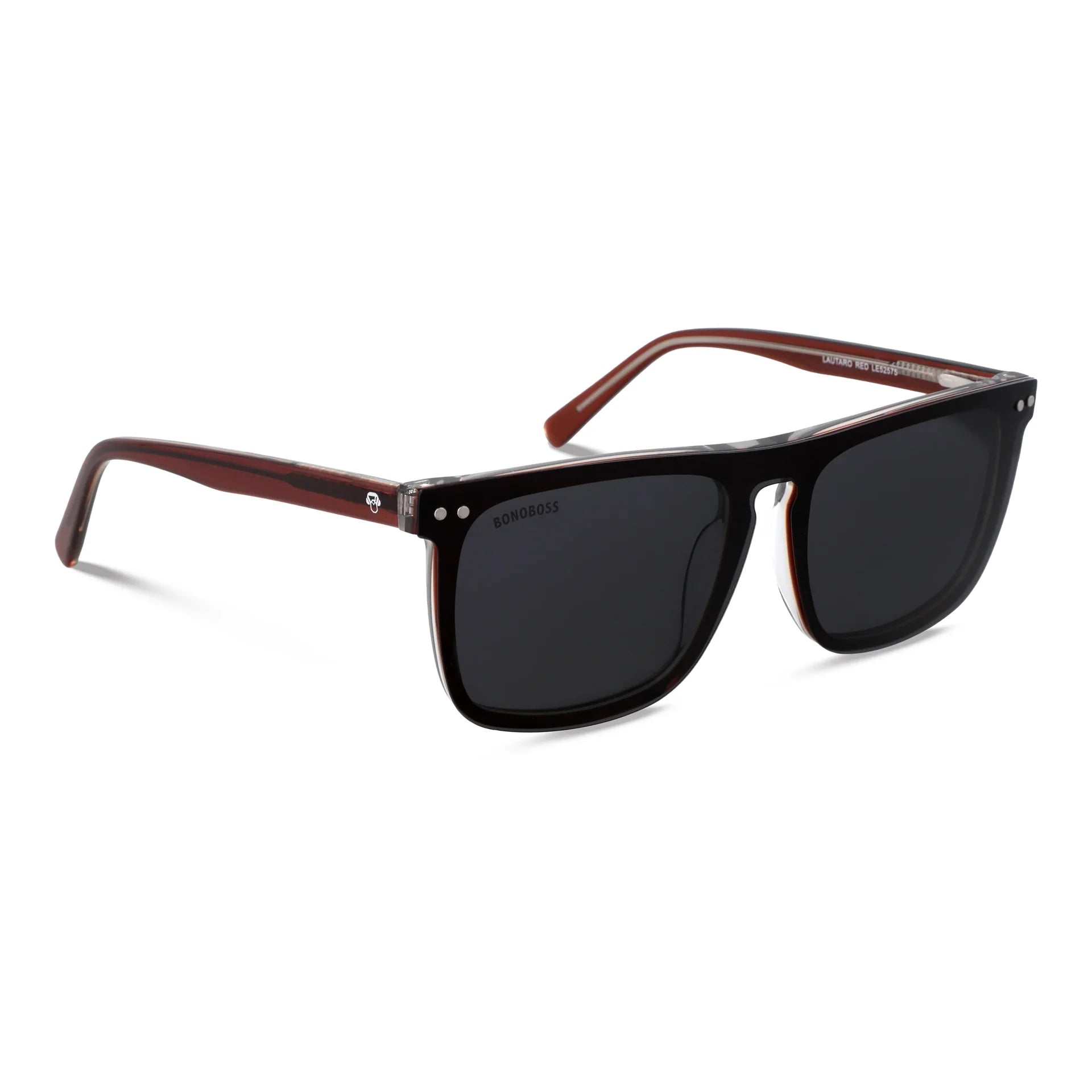 Lentes opticos Lautaro Clip Sol Burdeo marco premium Bonoboss Chile #color_burdeo