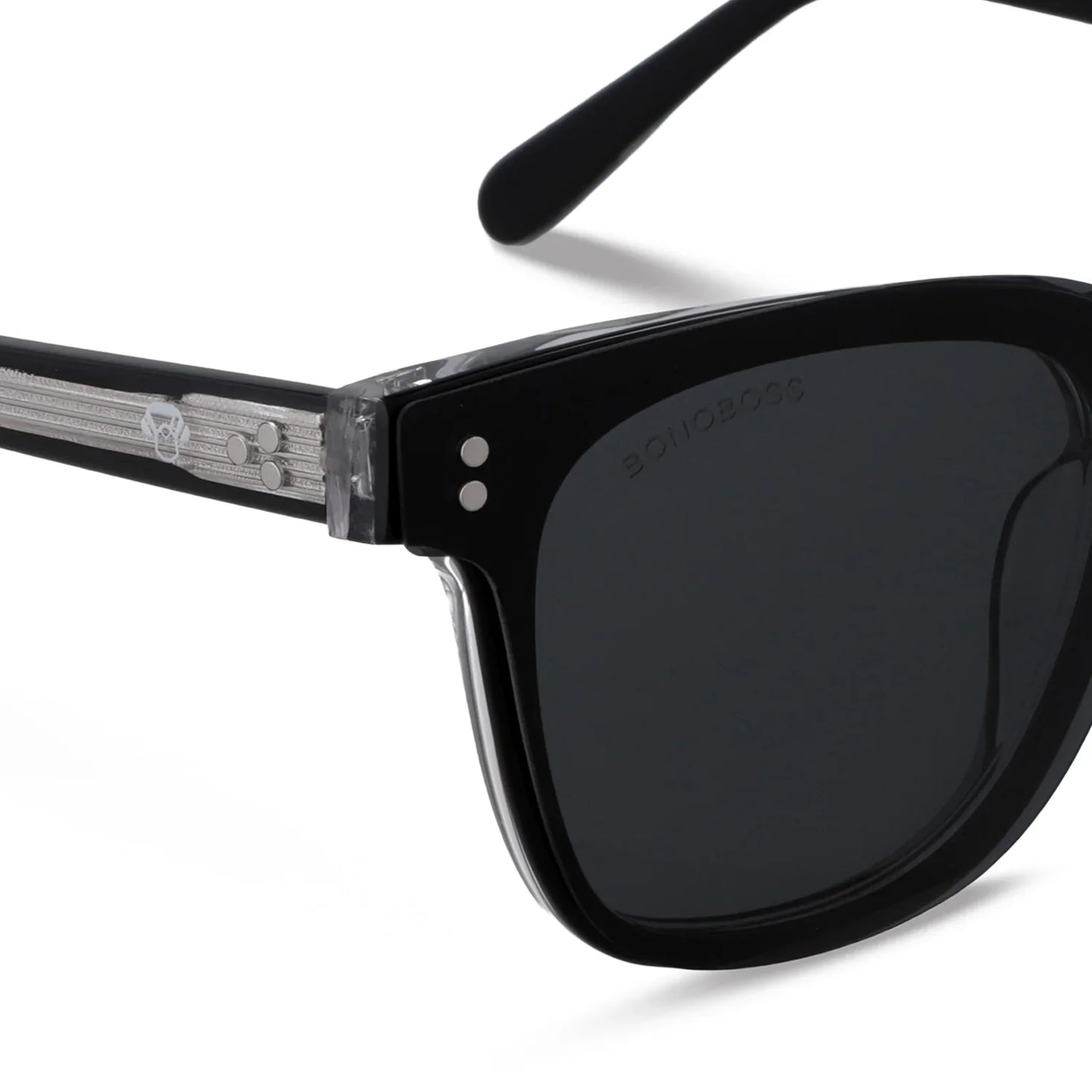 Lentes opticos Lenga Clip Sol Negro marco premium Bonoboss Chile #color_negro