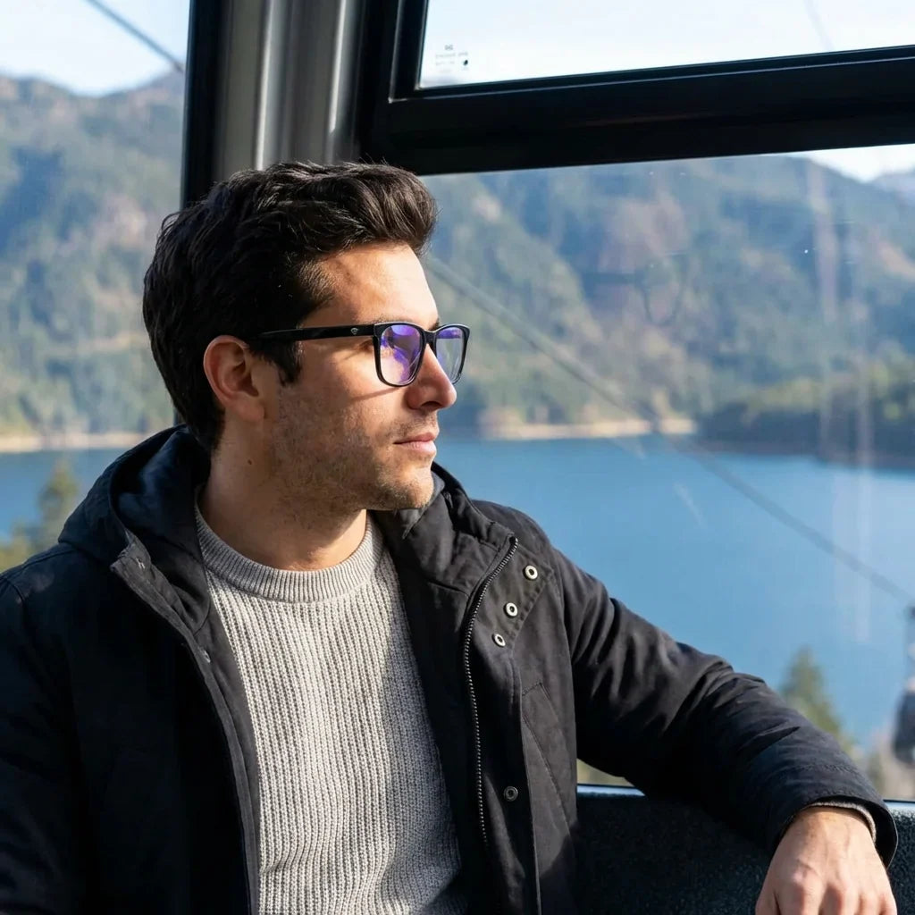 Lentes ópticos Maite Negro estilo de vida cotidiano Bonoboss #editorial_lifestyle4 #color_negro