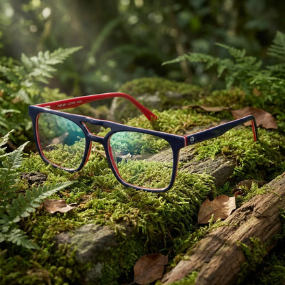 Modelo Nehuén armazón óptico tono azul frontal unisex #color_azul