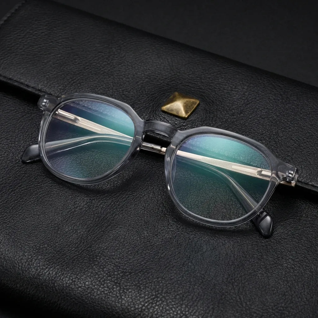 Octavia Steel marcos de lentes acabado transparente filtro luz azul para hombre y mujer #color_transparente